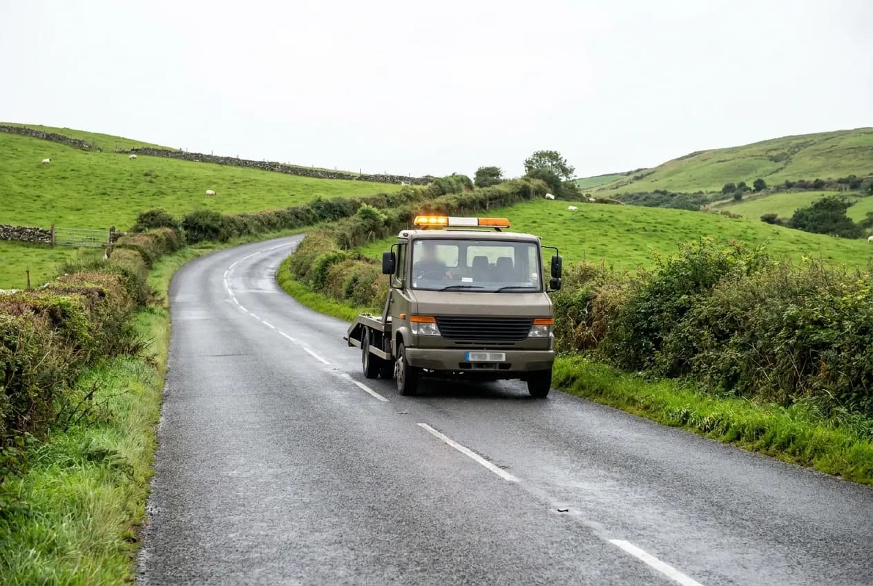 SP Recovery breakdown truck serving Crossgar