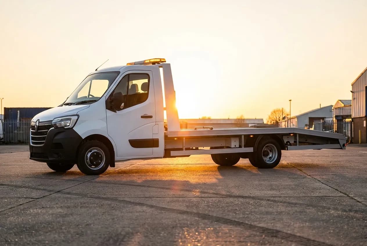 SP Recovery flatbed recovery truck